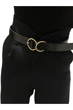 کمربند مشکی زنانه چرم مصنوعی MyladyAccessoriess - کد 932752881