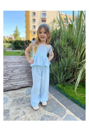 ست بالاتنه و پائین تنه آبی بچه گانه بافتنی My Kids Wear - کد 929059642