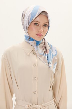 روسری بژ 90 x 90 Setrms - کد 932760544