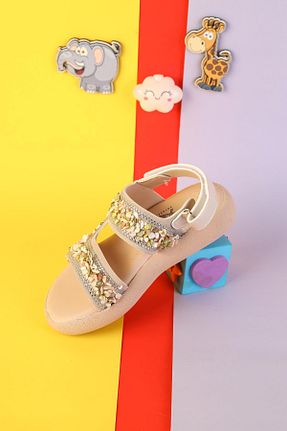 صندل رنگی بچه گانه پاشنه تخت Moda Lime - کد 932773648