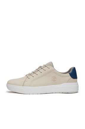 کفش اسنیکر بژ مردانه چرم اصل Timberland - کد 929298587