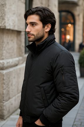 کاپشن مشکی مردانه رگولار Montland - کد 825218137