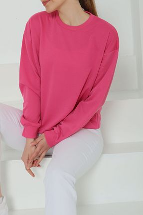 سوئیشرت رنگی زنانه ساده TOFİSA - کد 932759737
