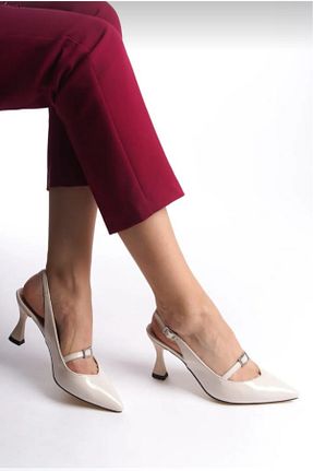 کفش استایلیتو بژ پاشنه نازک Chic Via - کد 933322778