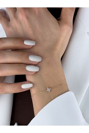 دستبند طلا زرد زنانه 14 عیار KURSHUNI - کد 930366253
