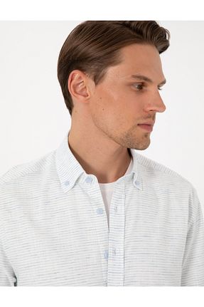 پیراهن آبی مردانه رگولار Pierre Cardin - کد 932778920