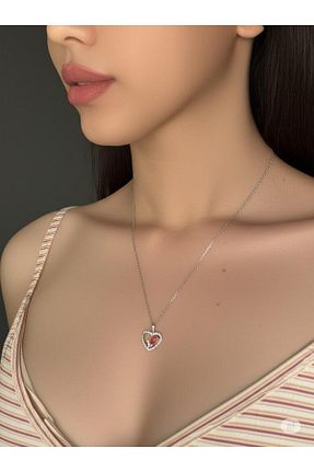 گردنبند استیل ( فولاد ) طوسی زنانه استیل ضد زنگ magische - کد 932556727