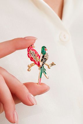 سنجاق سینه رنگی زنانه نخ متالیک پلی آمید MRK - کد 932789031