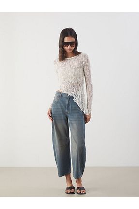تیشرت نباتی زنانه رگولار LC Waikiki - کد 932784388