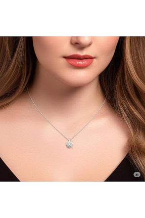 گردنبند جواهر طوسی زنانه استیل ضد زنگ magische - کد 932343152