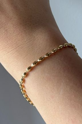 دستبند استیل (فولاد) طلائی زنانه استیل ضد زنگ Beca Atelier - کد 819688304