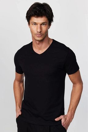 تیشرت مشکی مردانه اسلیم فیت PHANTOM JEANS - کد 932797046