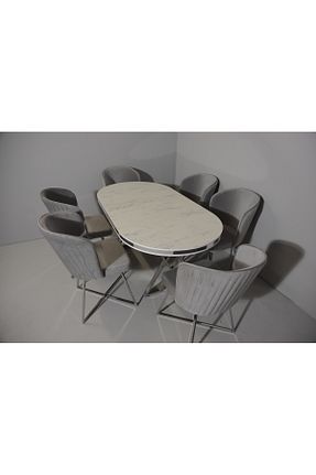 ست میز ناهارخوری طوسی ÜNALMIŞ - کد 932030335