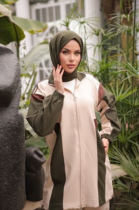 ست کرمکن اسپرت بژ زنانه پلی استر MİMİ Luxury Wear - کد 896645328