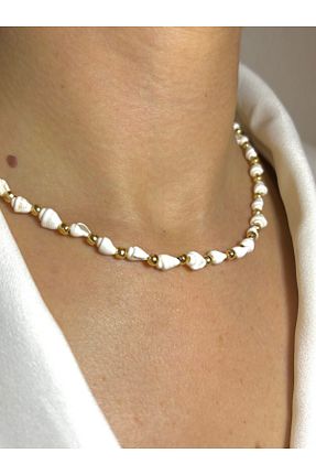 گردنبند جواهر رنگی زنانه پوسته luvela - کد 922801054