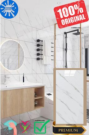 کاغذ دیواری سفید Kendinden Yapışkanlı Renkli Duvarlar - کد 235810422