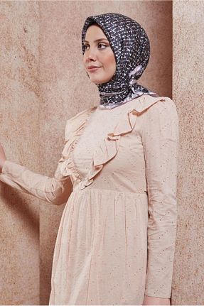 روسری صورتی پلی استر Alvina - کد 835601560