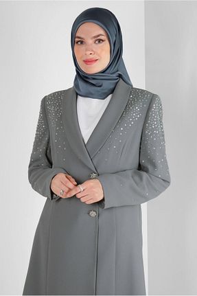 روسری طوسی پلی استر Alvina - کد 801206067