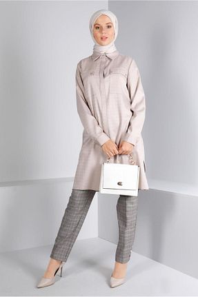 شلوار پارچه ای آبی زنانه بلند Alvina - کد 793826878