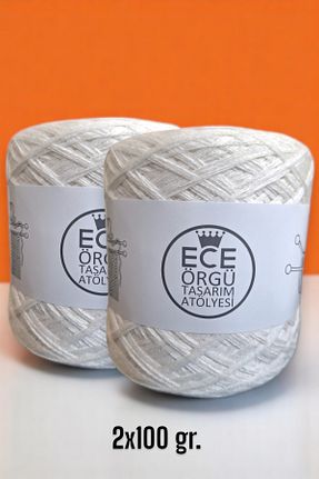 نخ بافندگی سفید Ece Örgü Tasarım Atölyesi - کد 932856207