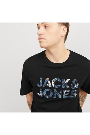 تیشرت مشکی مردانه رگولار Jack & Jones - کد 898377347
