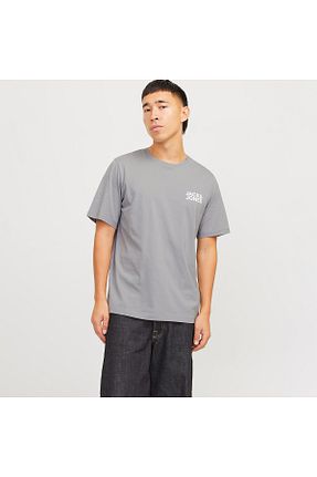 تیشرت طوسی مردانه رگولار Jack & Jones - کد 885031223