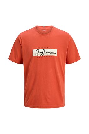 تیشرت نارنجی مردانه رگولار Jack & Jones - کد 892890913