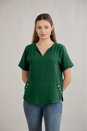 بلوز سبز زنانه ساده HOFY - کد 932885055