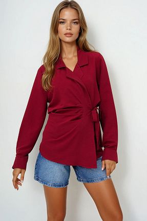 کت زرشکی زنانه رگولار VAGGON - کد 933362234