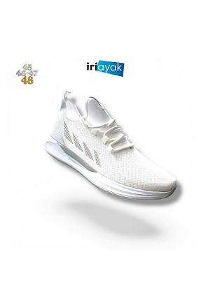 کفش اسنیکر سفید مردانه بدون بند İriayak - کد 899691629
