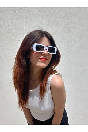 عینک آفتابی سفید زنانه 52 Sunglasses - کد 932886691