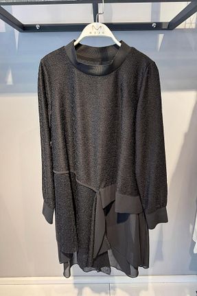 تونیک مشکی زنانه بافتنی Beys - کد 899592384