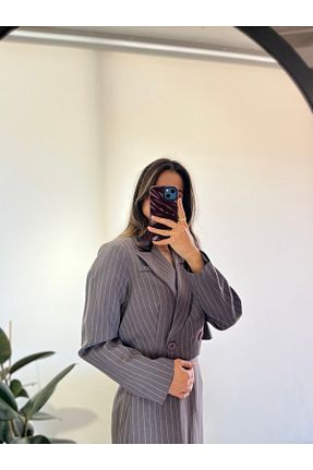ست بالاتنه و پائین تنه طوسی زنانه بافتنی akya - کد 932894058