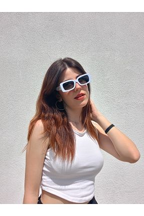 عینک آفتابی سفید زنانه 52 Sunglasses - کد 932886691