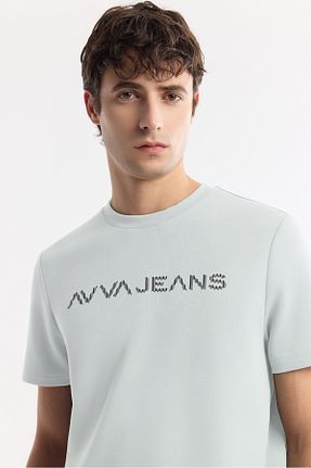 تیشرت سبز مردانه رگولار Avva - کد 901841465