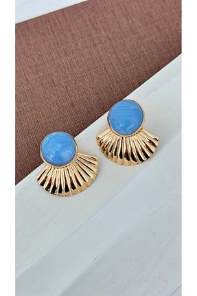 گوشواره استیل (فولاد) آبی بچه گانه استیل (فولاد) Vi store - کد 929244806