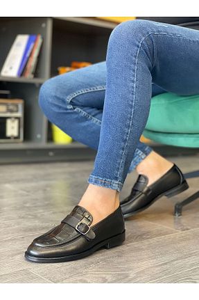 کفش کلاسیک مشکی مردانه چرم خالص MOR KUNDURA - کد 932892589