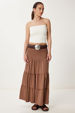 دامن مشکی زنانه ساده Lovelyİstanbul - کد 932929464