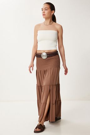دامن مشکی زنانه ساده Lovelyİstanbul - کد 932929464