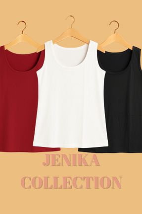 رکابی رنگی زنانه پنبه - الاستین JENİKA - کد 932905275