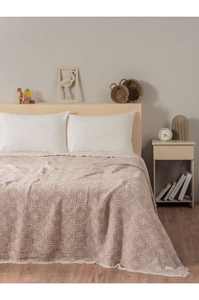 روتختی دونفره بژ جاکار MYLASA HOME - کد 932912739
