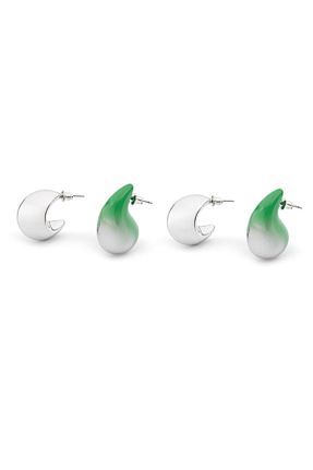 گوشواره جواهر فلزی Twist - کد 932921361