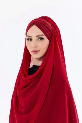 کلاه شنای حجاب قرمز زنانه ladrans - کد 849079987