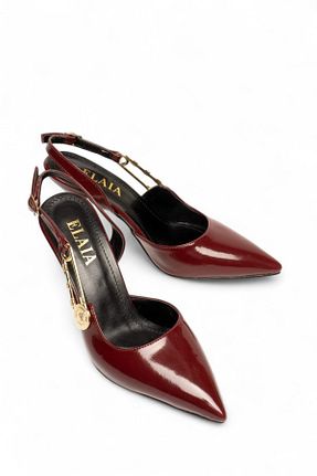 کفش استایلیتو زرشکی پاشنه نازک ELAIA SHOES - کد 933434281