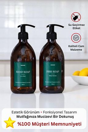 جا صابونی سبز شیشه homence - کد 872434306