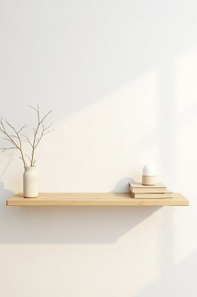 قفسه دیواری قهوه ای 50 سانتی متر The N Wood - کد 854428498