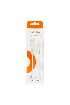 کابل شارژر سفید Wireon - کد 929686742
