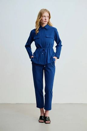 شلوار سرمه ای زنانه بافتنی Gusto - کد 904643455