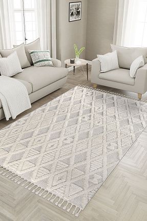 فرش بژ آنتی آلرژی SANRUGS Home & Living - کد 860028685