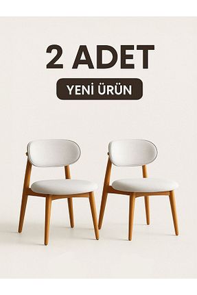 صندلی ناهار خوری سفید پارچه ای SANDALİE - کد 932923876
